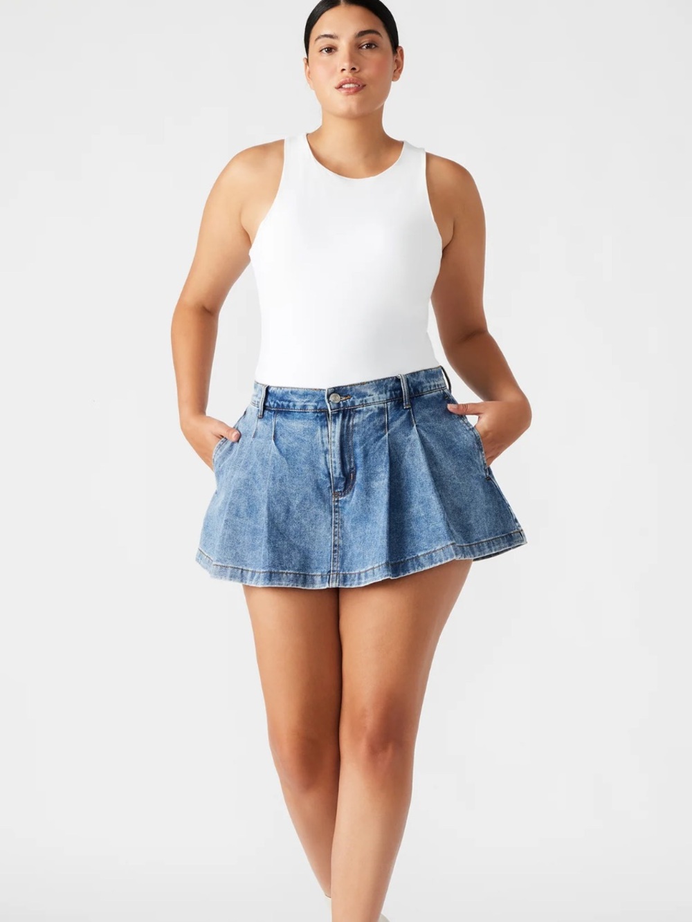 Steve Madden Denim Mini Skirt